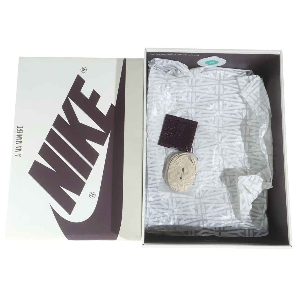 NIKE(ナイキ) ×A MA MANIERE AIR JORDAN 1 DO7097-100 アママニエール エアジョーダン1 レトロ ハイカットスニーカー US9.5/27.5cm ホワイト/ブラウン