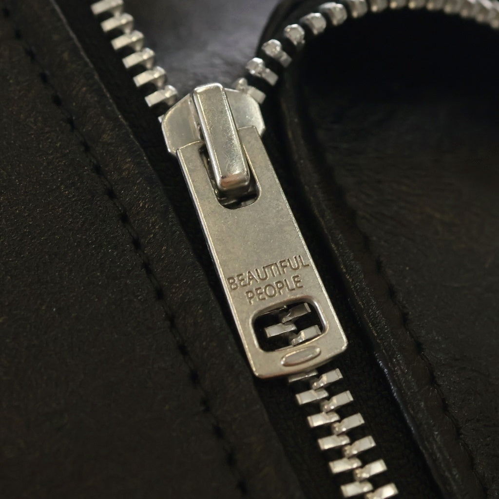 beautiful people(ビューティフルピープル) EXCERPTION RIDERS BACKPACK ライダース レザーバッグ ブラック