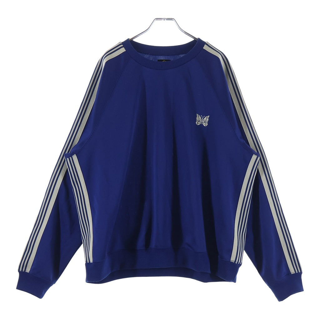 Needles(ニードルス) 24SS TRACK CREW NECK SHIRT トラッククルーネックスウェット 0T227 ブルー
