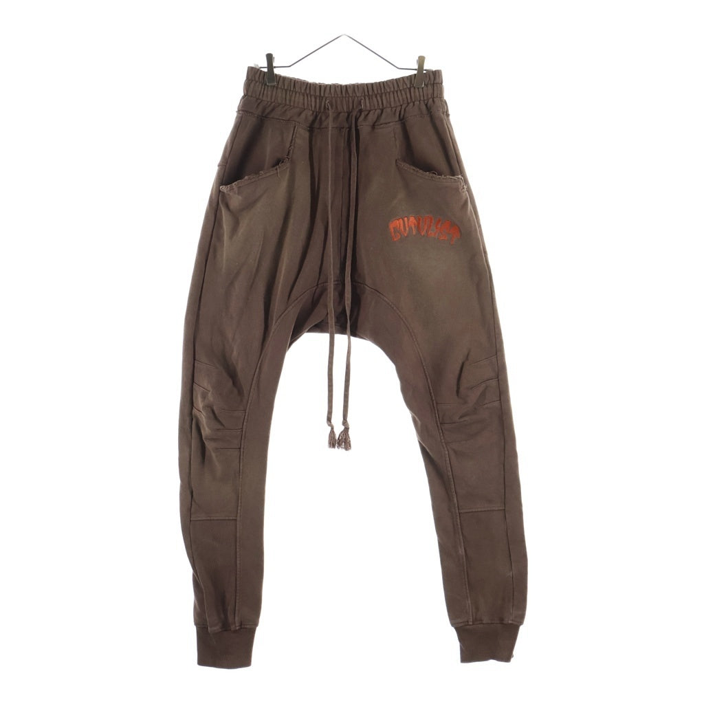 cvtvlist(カタリスト) 22AW USUAL SWEAT PANTS ロゴエンブロイダリー ユージュアル スウエット イージーパンツ 2201090401 ブラウン