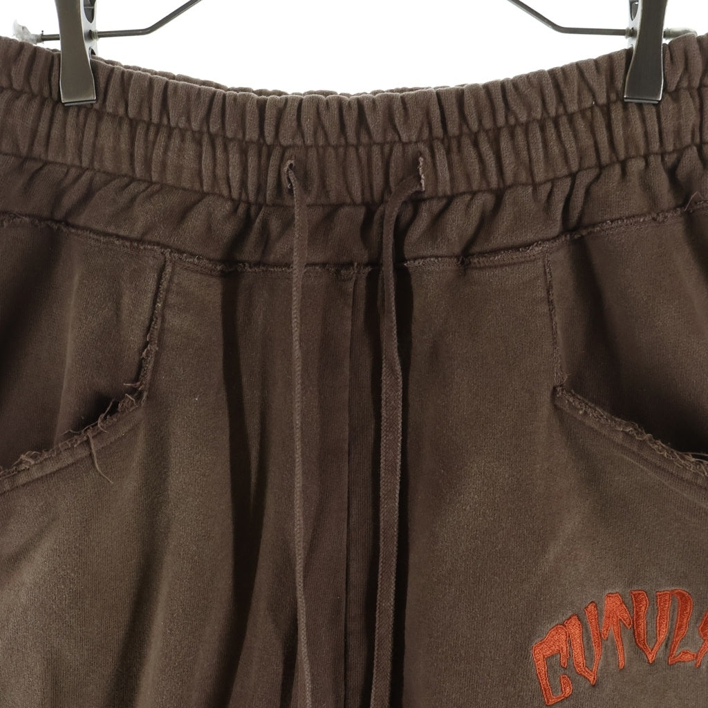 cvtvlist(カタリスト) 22AW USUAL SWEAT PANTS ロゴエンブロイダリー ユージュアル スウエット イージーパンツ 2201090401 ブラウン