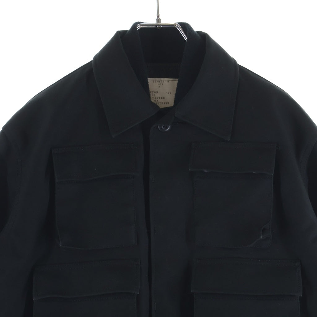 Sacai(サカイ) ×WTAPS 25SS Women's Cotton Back Satin x Nylon Twill Jacket コットンバック サテンナイロン ツイルブルゾンジャケット ブラック 25-07770