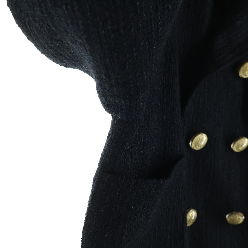 ANREALAGE(アンリアレイジ) DOUBLE BUTTON TWEED JACKET ダブルボタン ツイード ジャケット ブラック