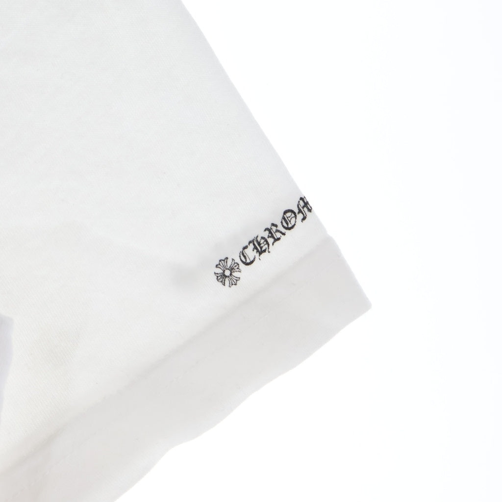 CHROME HEARTS(クロムハーツ) NECK LOGO ネックロゴ ポケット 半袖Tシャツカットソー ホワイト