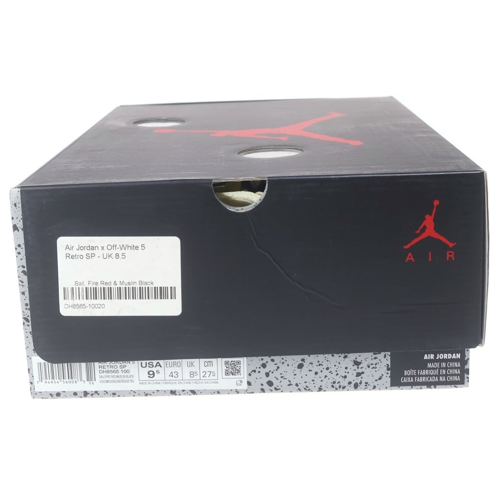 NIKE(ナイキ) ×OFF-WHITE AIR JORDAN 5 RETRO SP SAIL DH8565-100 オフ