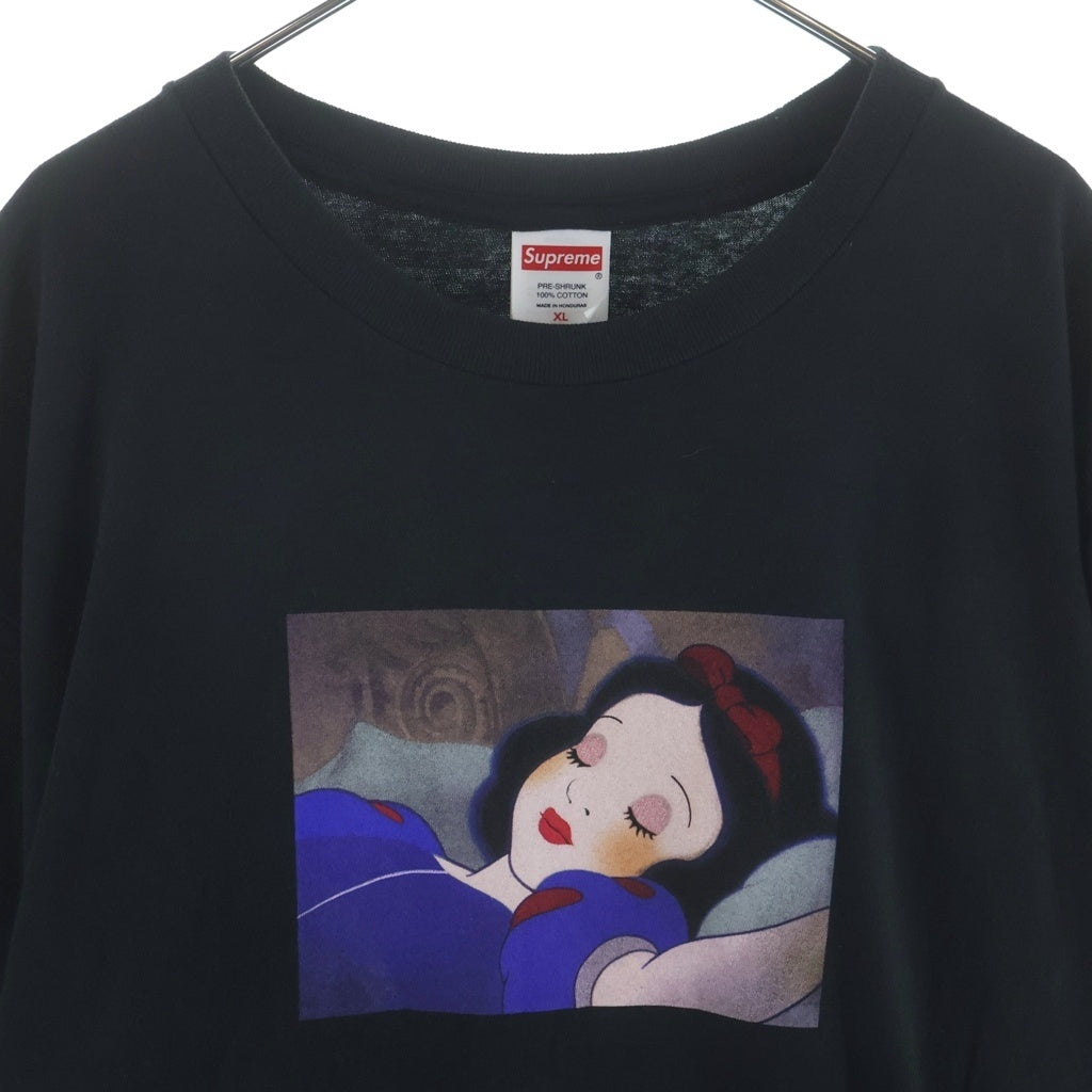 SUPREME(シュプリーム) 24AW Snow White Tee スノー ホワイト クルーネック 半袖Tシャツカットソー ブラック