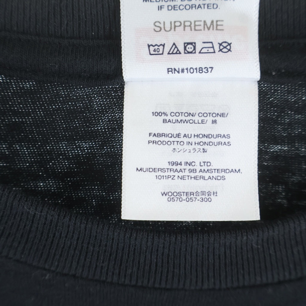 SUPREME(シュプリーム) 24AW Snow White Tee スノー ホワイト クルーネック 半袖Tシャツカットソー ブラック