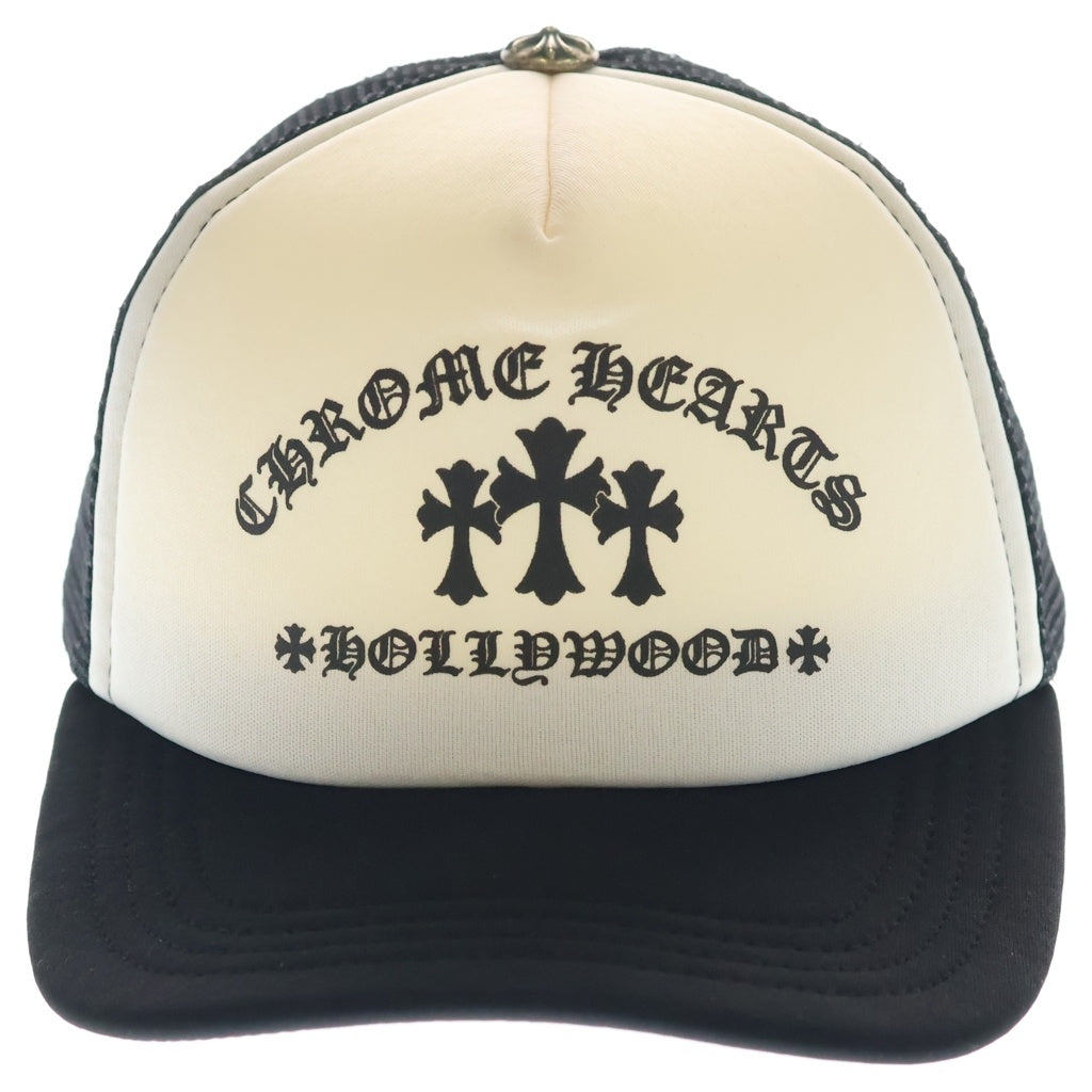 CHROME HEARTS(クロムハーツ) TRUCKER CAP KING TACO キングタコ トラッカー メッシュキャップ 帽子 ブラック/ホワイト