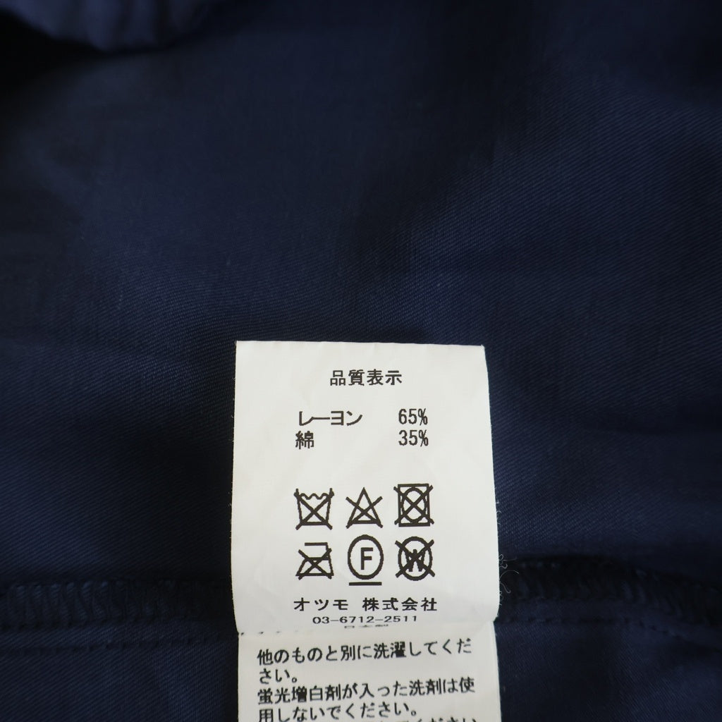 HUMAN MADE(ヒューマンメイド) 22SS Embroidery Shirt エンブロイダリーシャツ 半袖シャツ ネイビー