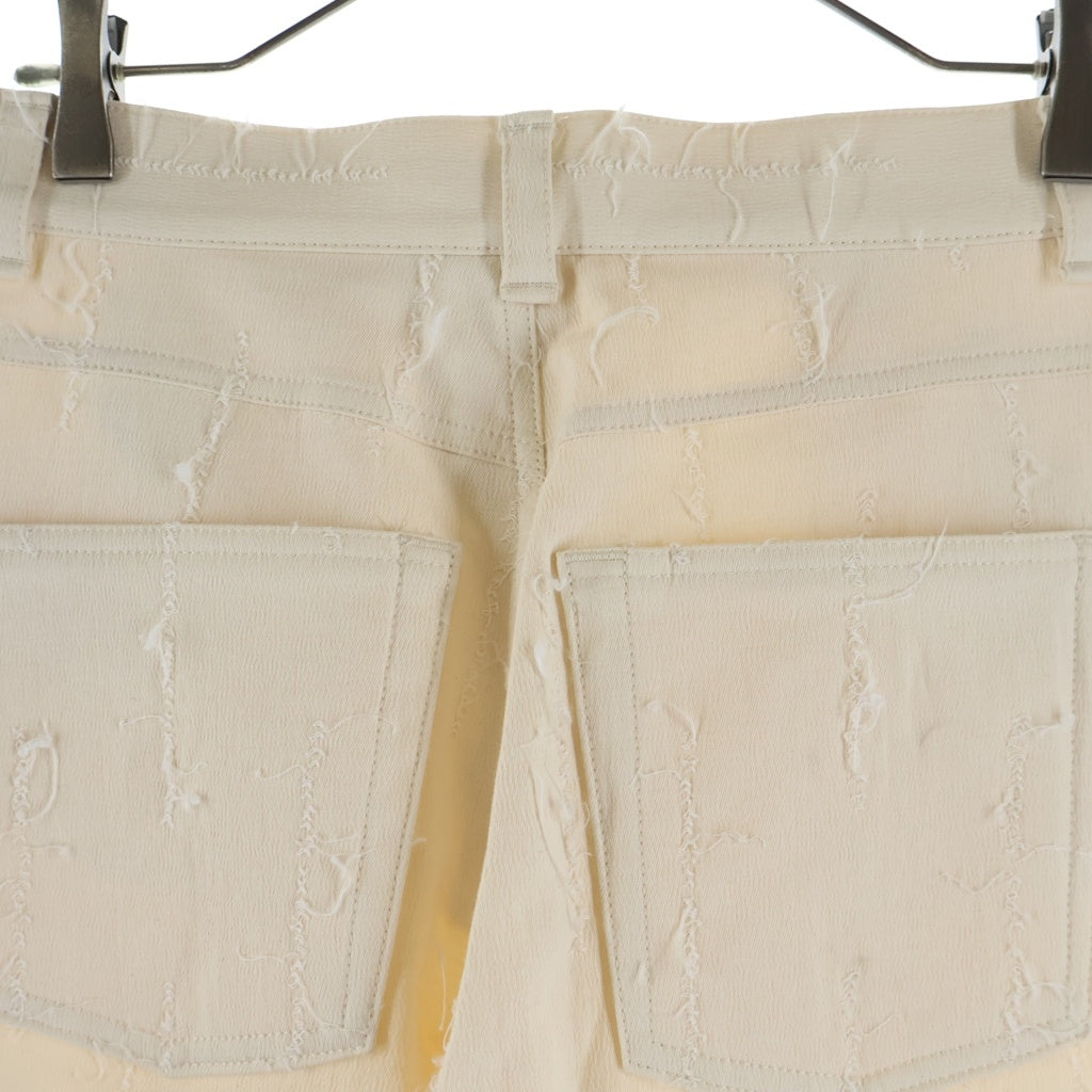 Acne Studios(アクネ ストゥディオズ) コットン ワイドトラウザーズパンツ ベージュ FN-WN-TROU000877 レディース