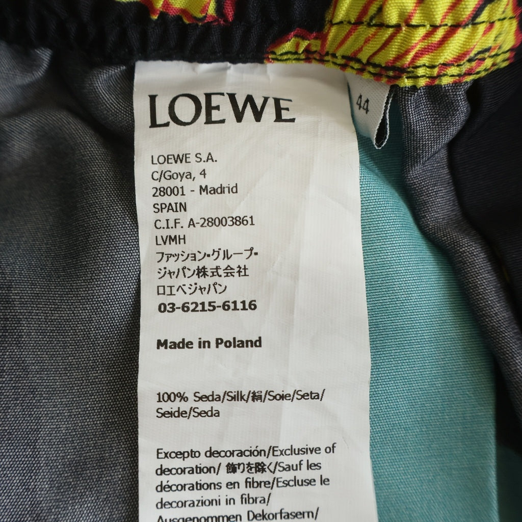 LOEWE(ロエベ) ×Paula's Ibiza シェルプリント シルク ドローストリングショーツ ハーフパンツ マルチ H616Y04X45 レディース