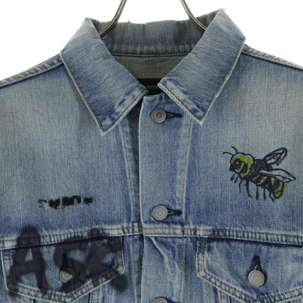 GUERNIKA(ゲルニカ) Graffiti Paint Denim Jacket グラフィック ペイント デニムジャケット インディゴ レディース