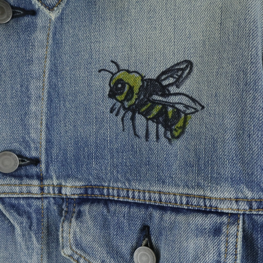 GUERNIKA(ゲルニカ) Graffiti Paint Denim Jacket グラフィック ペイント デニムジャケット インディゴ レディース