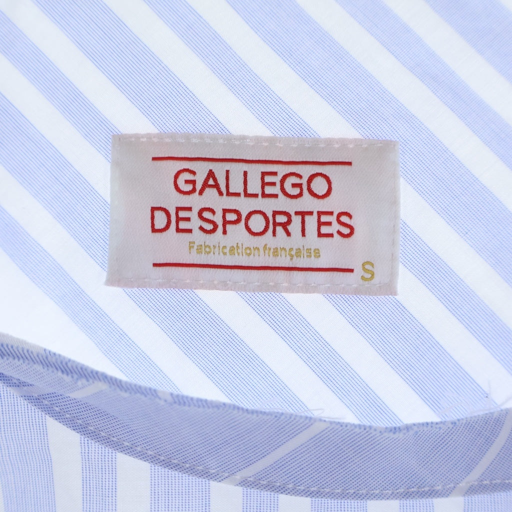GALLEGO DESPORTES(ギャレゴデスポート) ノースリーブ ストライプシャツ ブルー レディース