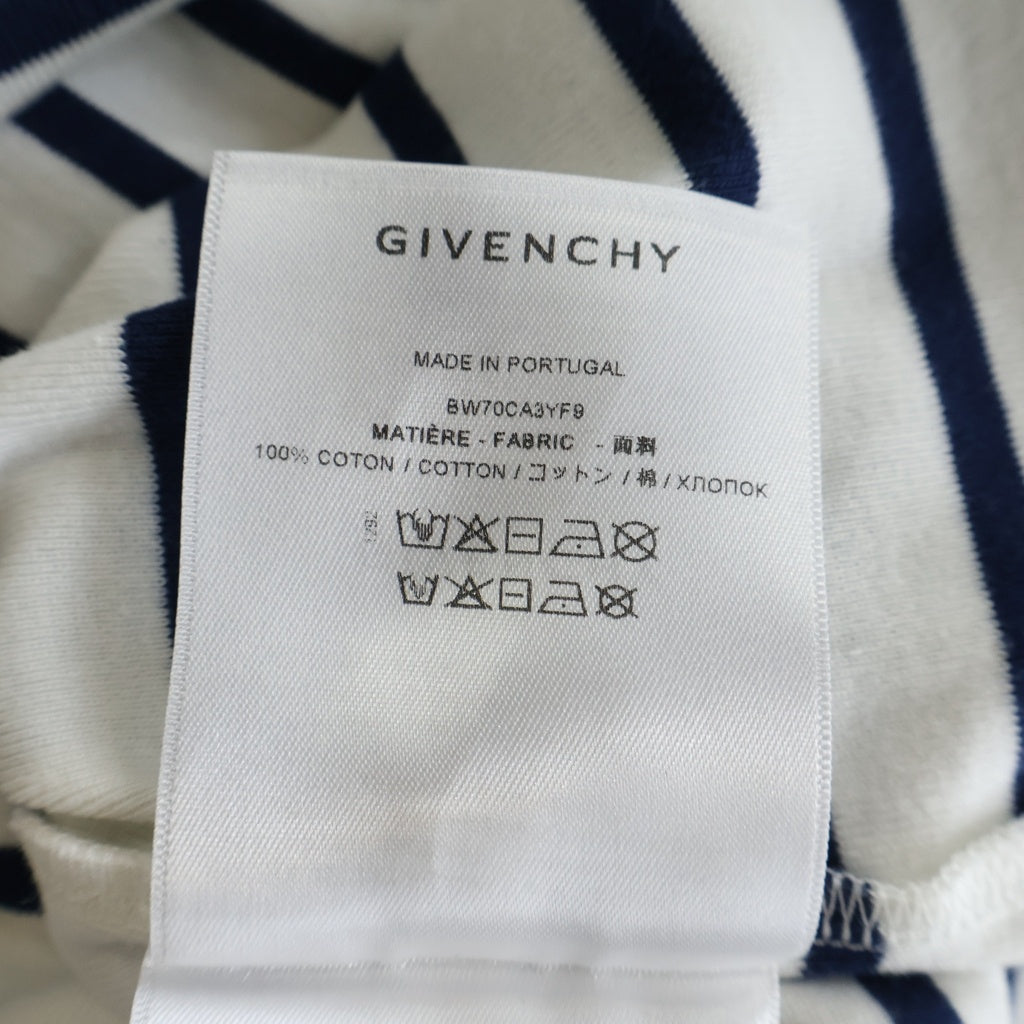 GIVENCHY(ジバンシィ) Fitted Tank Top フィッティド ボーダータンクトップ ホワイト/ブルー BW70CA3YF9 レディース
