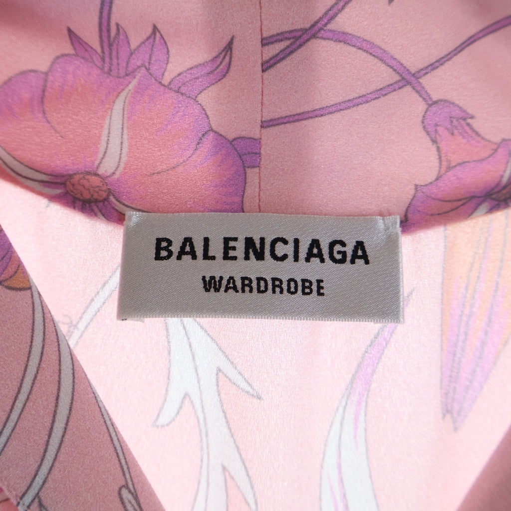 BALENCIAGA(バレンシアガ) フローラルプリント BBロゴボタン 半袖シャツ マルチ 675417 TMLD5 レディース