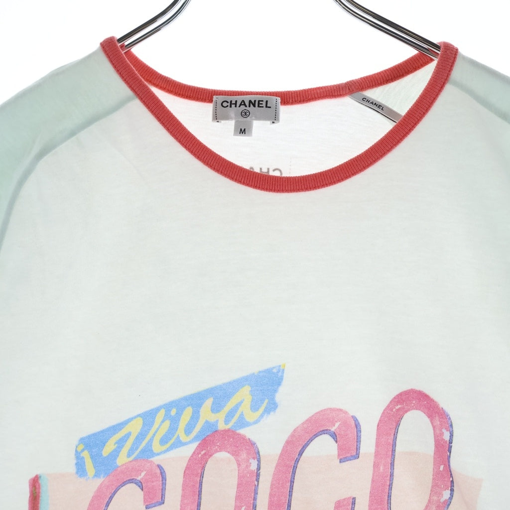 CHANEL(シャネル) COCO CUBA ココキューバ グラフィックロゴプリント 半袖Tシャツカットソー マルチ P55821K07323 レディース