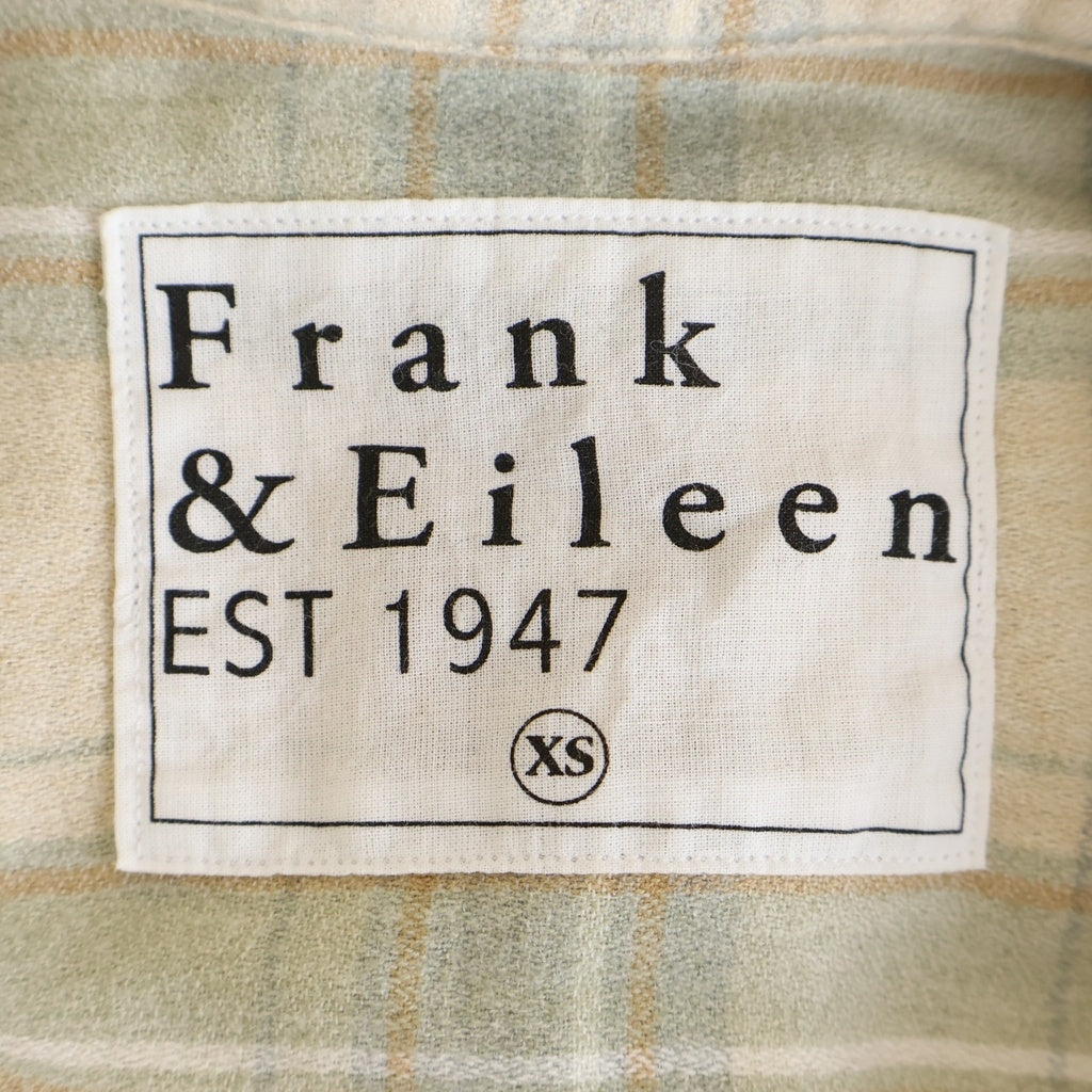 Frank&Eileen(フランクアンドアイリーン) SHIRLEY シャーリー チェック柄 長袖ネルシャツ ベージュ 4010700121 レディース
