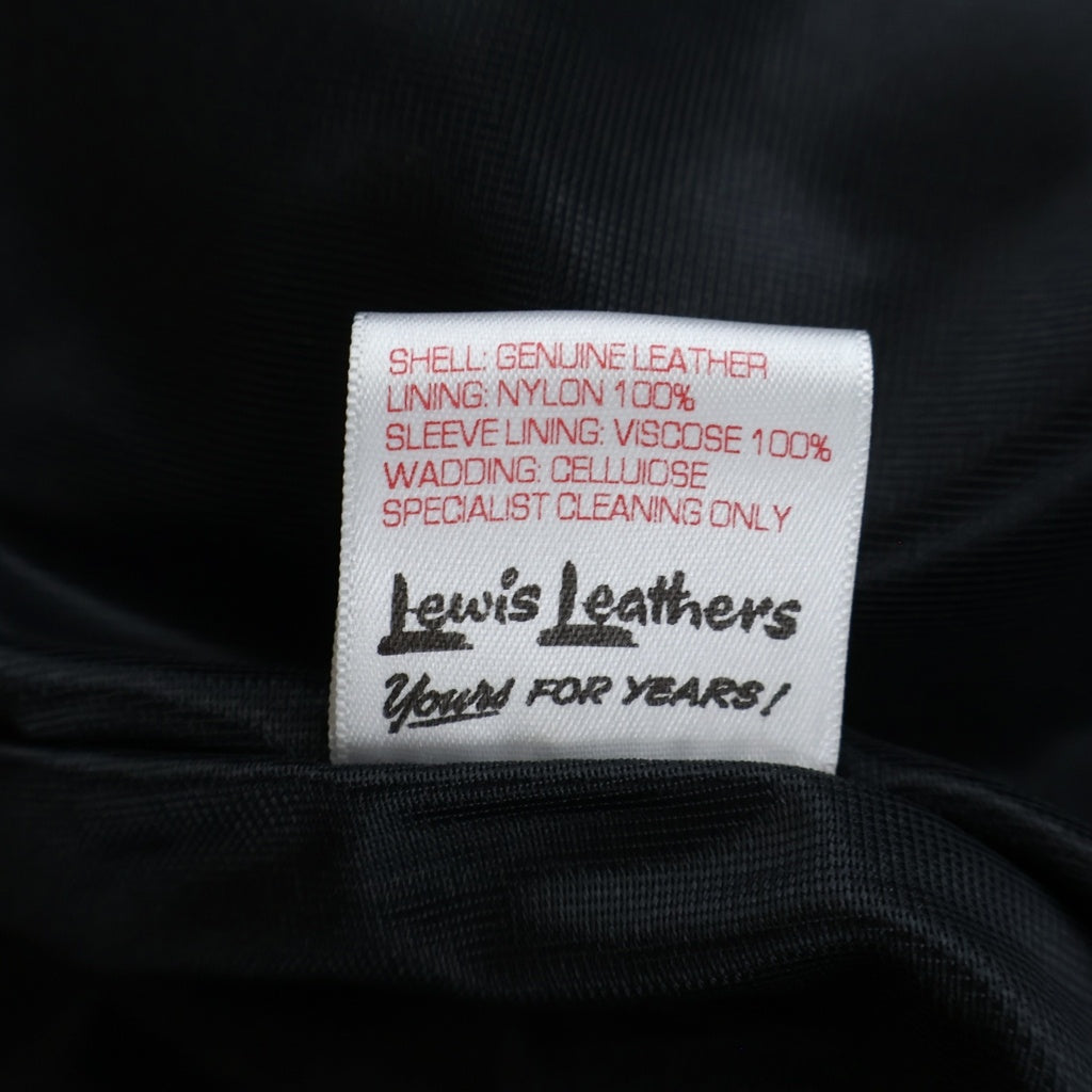Lewis Leathers(ルイスレザー) ×THE REAL McCOY'S Cyclone 441 ザ リアルマッコイズ サイクロン ディアスキン ダブルライダース レザージャケット ブラック