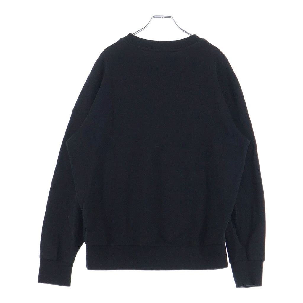 MONCLER(モンクレール) 22AW ST MORIS PATCH CREWSWEAT ロゴワッペン クルーネック スウェット トレーナー ブラック H20918G00023