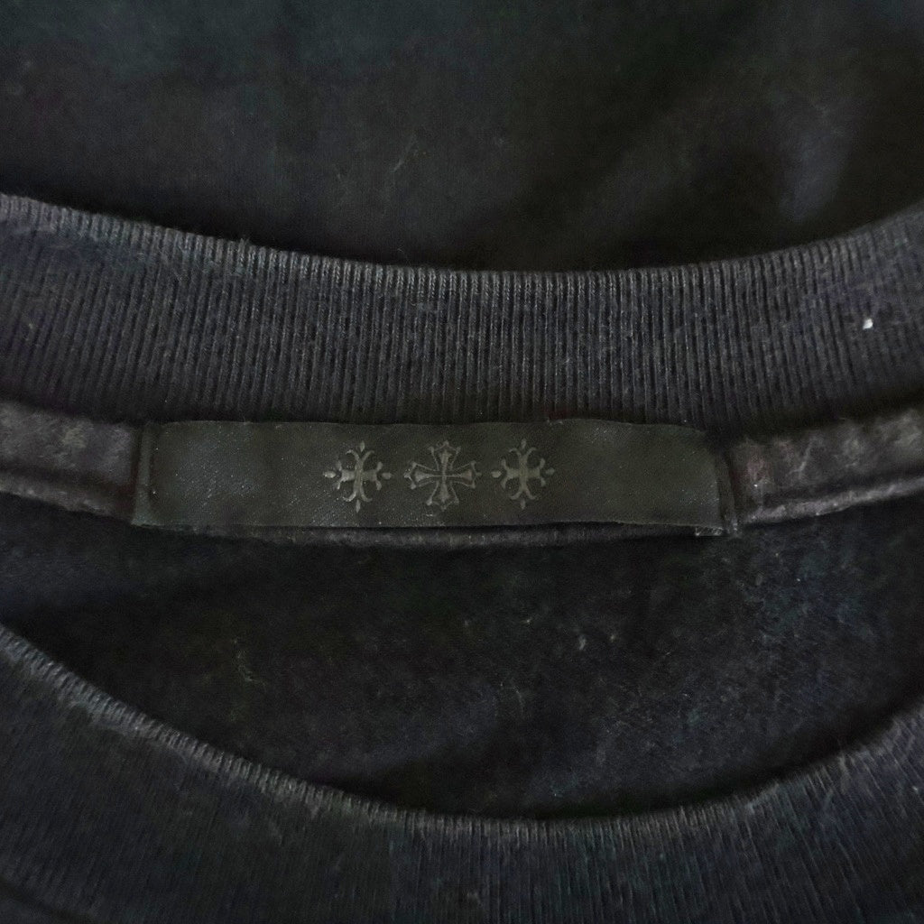 TATRAS(タトラス) RENOIR レノア ラメロゴ クルーネック 長袖Tシャツカットソー ブラック MTKE21A8021