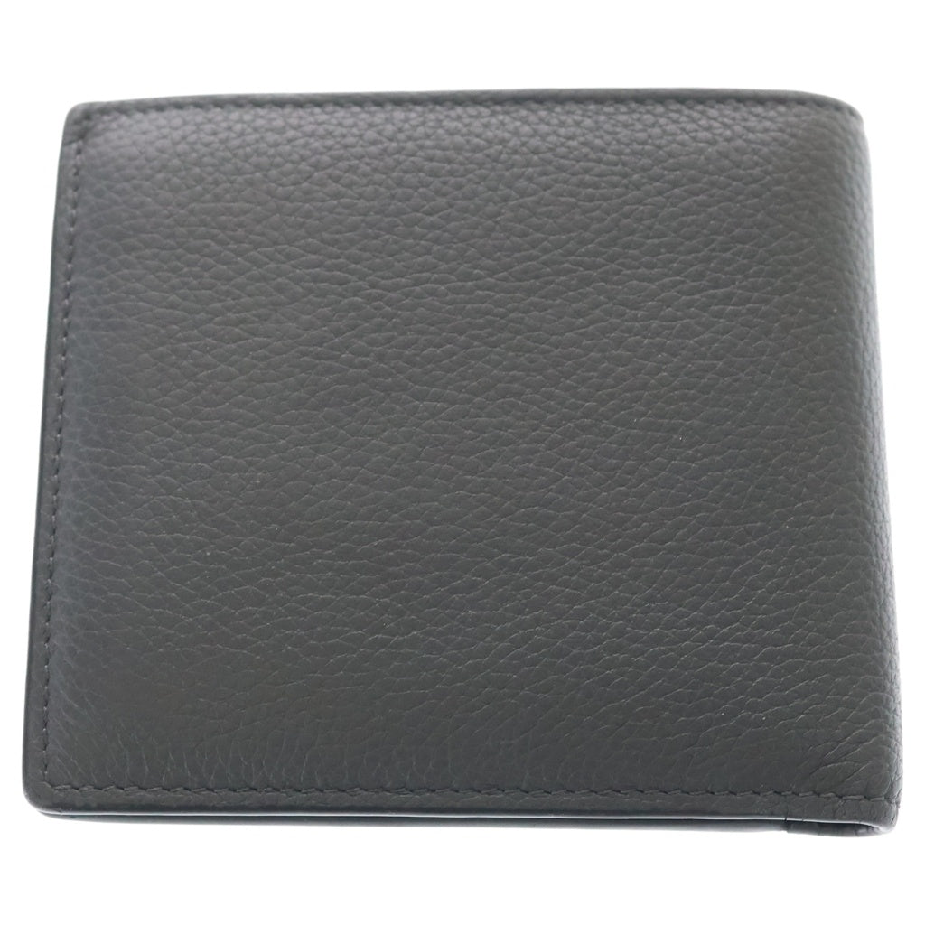 LOEWE(ロエベ) バイフォールド コインウォレット レザー アナグラム 二つ折り財布 グレー