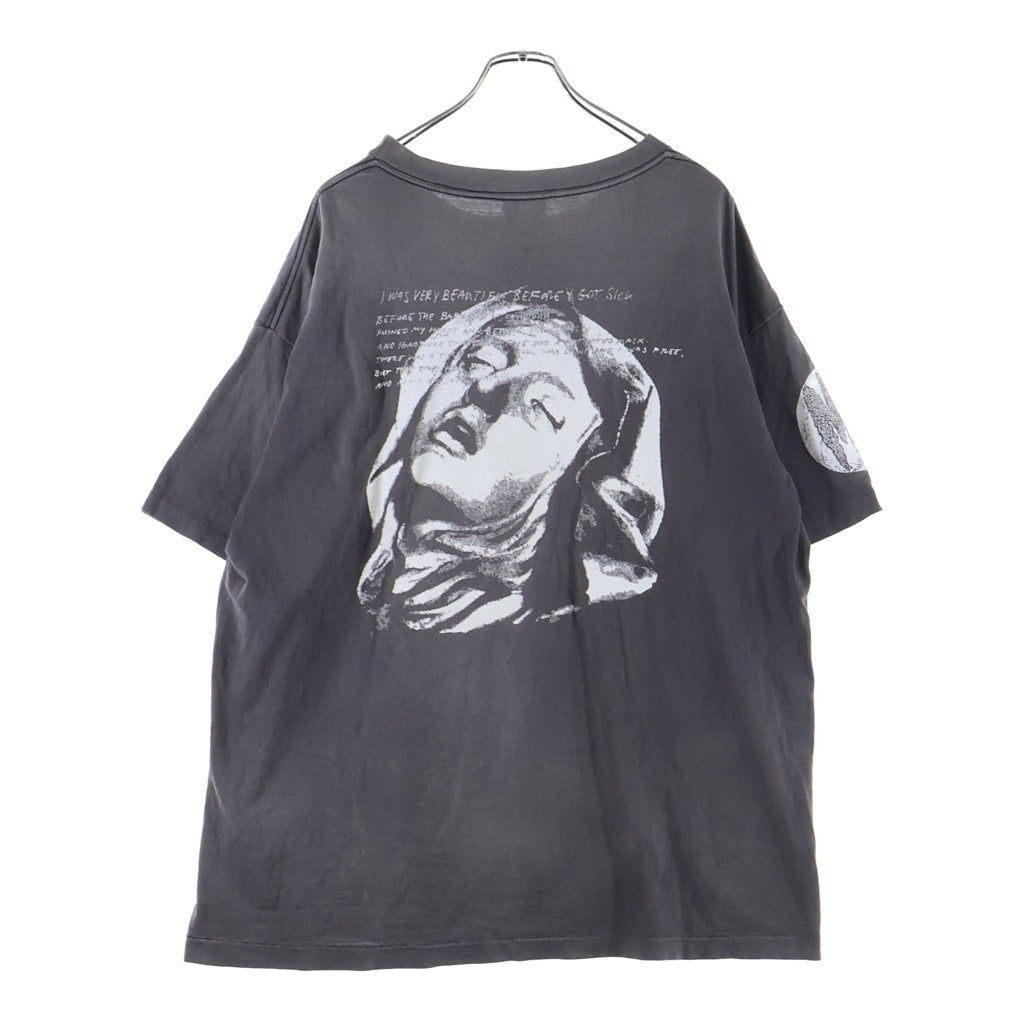 SAINT MICHAEL(セントマイケル) 22SS SS TEE MX6 グラフィックプリント 半袖Tシャツカットソー グレー SM-S22-0000-004