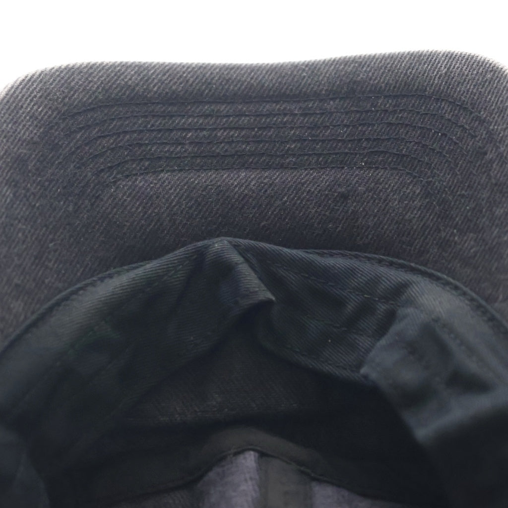 SUPREME(シュプリーム) 24SS Coated Denim Camp Cap デニム キャンプキャップ 帽子 ブラック