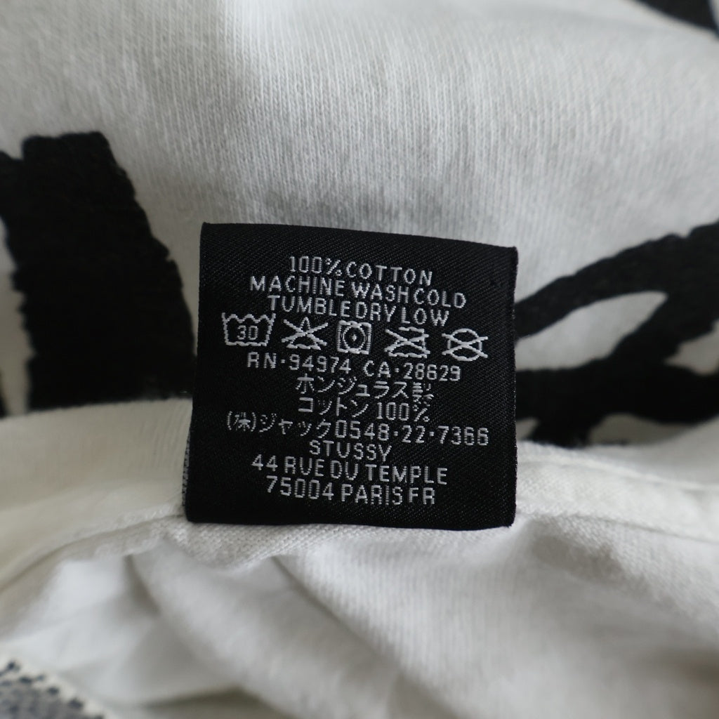 STUSSY(ステューシー) 23SS ×GANG STARR Tee プリント半袖カットソー 半袖Tシャツ ホワイト