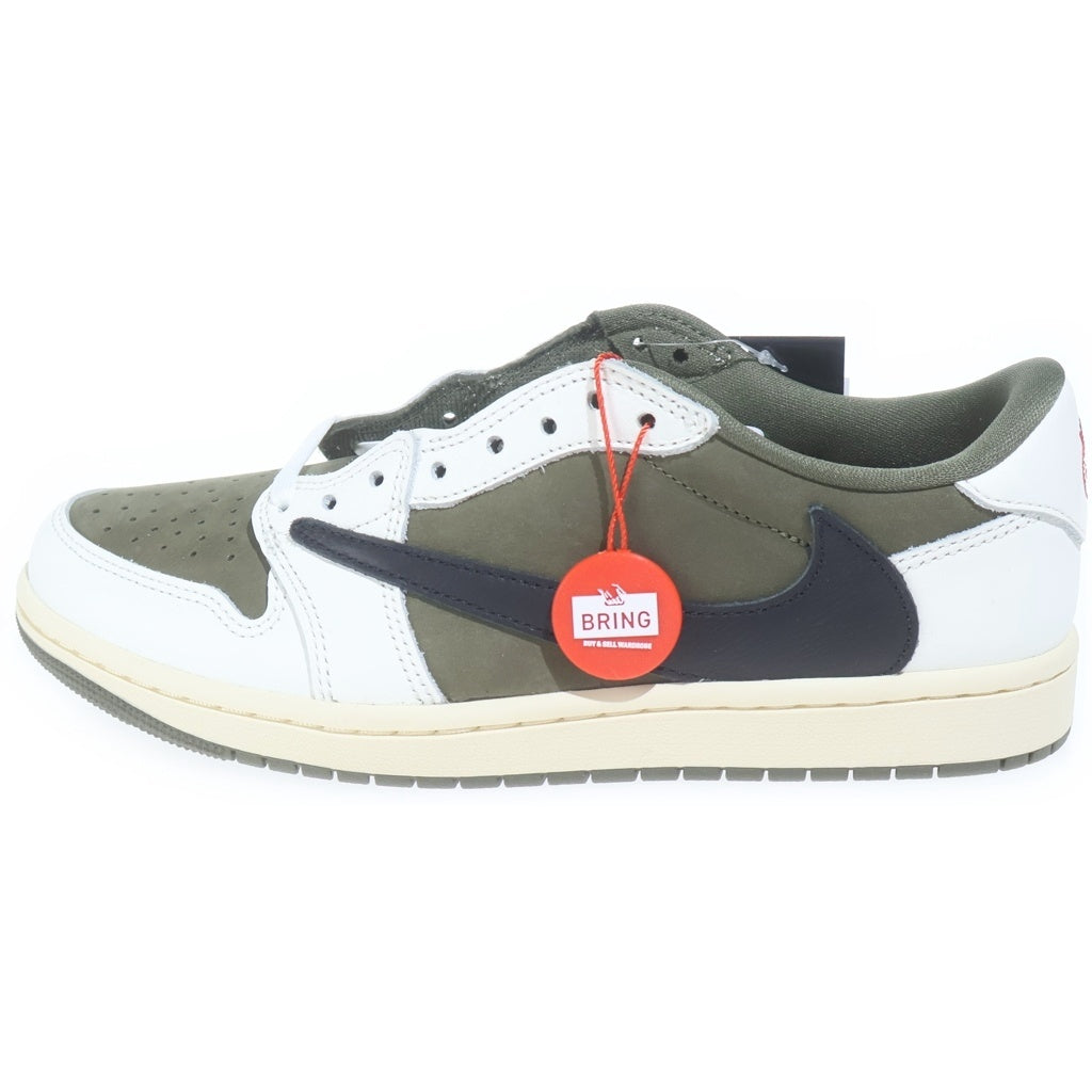 NIKE(ナイキ) ×TRAVIS SCOTT AIR JORDAN 1 LOW OG DM7866-200 トラヴィススコット エアジョーダン 1 リバース オリーブ ローカットスニーカー US8/26.0cm