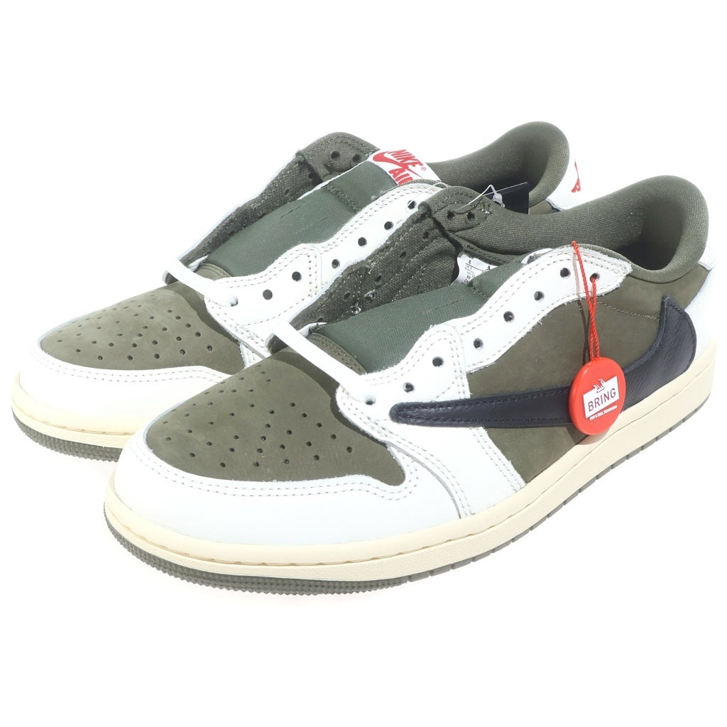 NIKE(ナイキ) ×TRAVIS SCOTT AIR JORDAN 1 LOW OG DM7866-200 トラヴィススコット エアジョーダン 1 リバース オリーブ ローカットスニーカー US8/26.0cm
