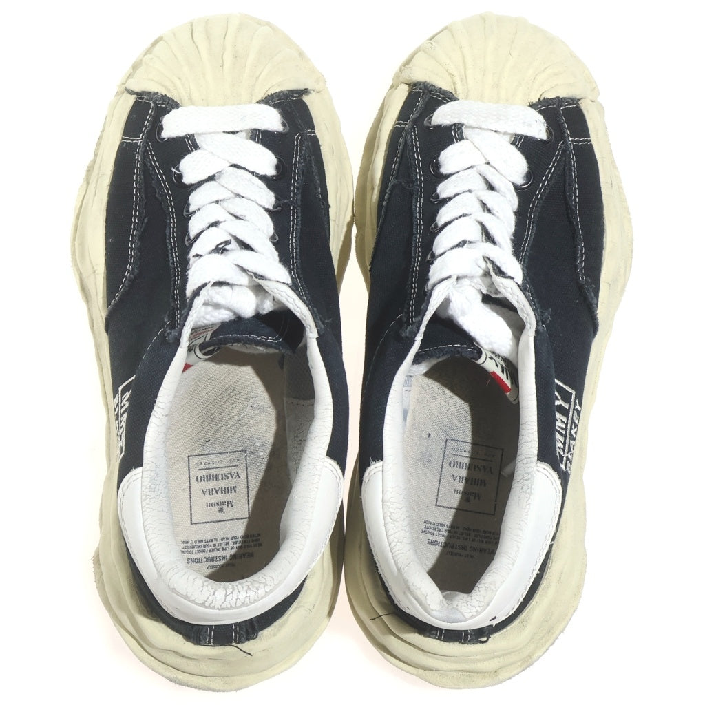 MAISON MIHARAYASUHIRO(メゾンミハラヤスヒロ) BLAKEY ブレイキー ヴィンテージソール キャンバス ローカットスニーカー ブラック A09FW732