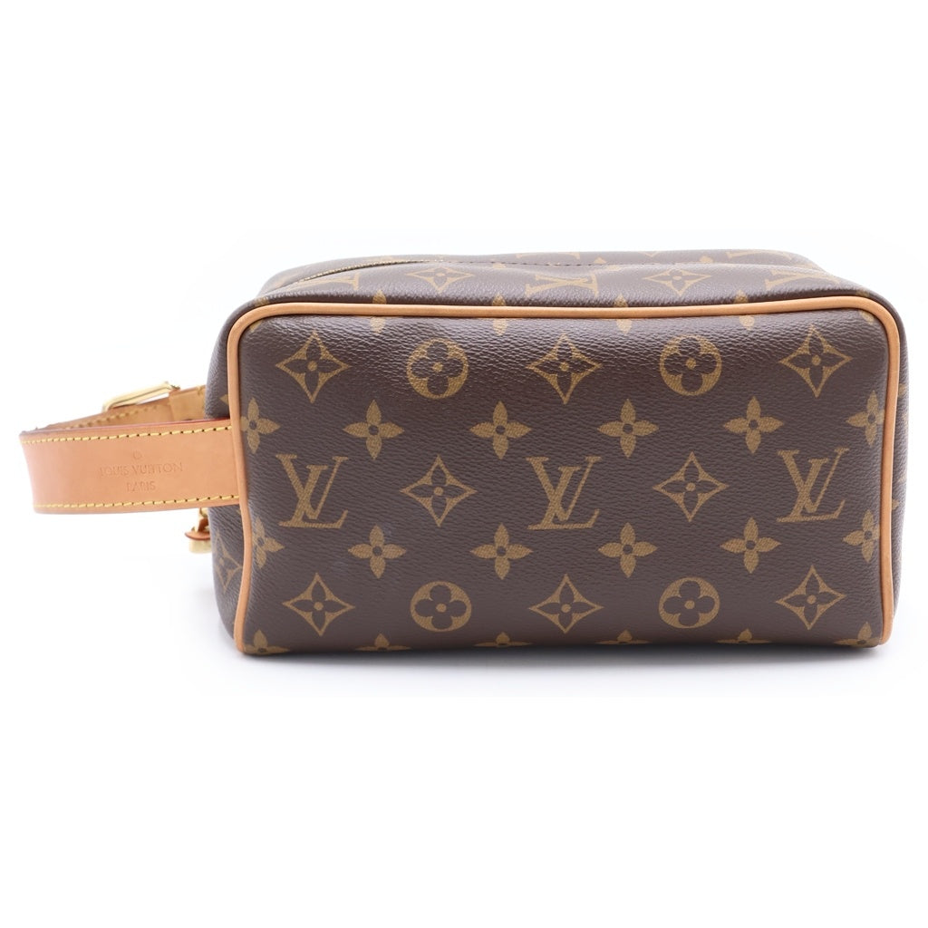 LOUIS VUITTON(ルイヴィトン) モノグラム ロッカー ドップ・キット レザー クラッチバッグ ポーチ ブラウン M83112 M83112 レディース
