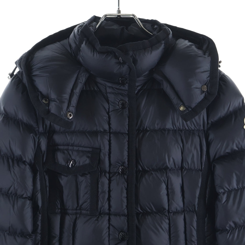 MONCLER(モンクレール) 20AW HERMINE エルミンヌ ロングダウンコート F20931C51100 ブラック レディース
