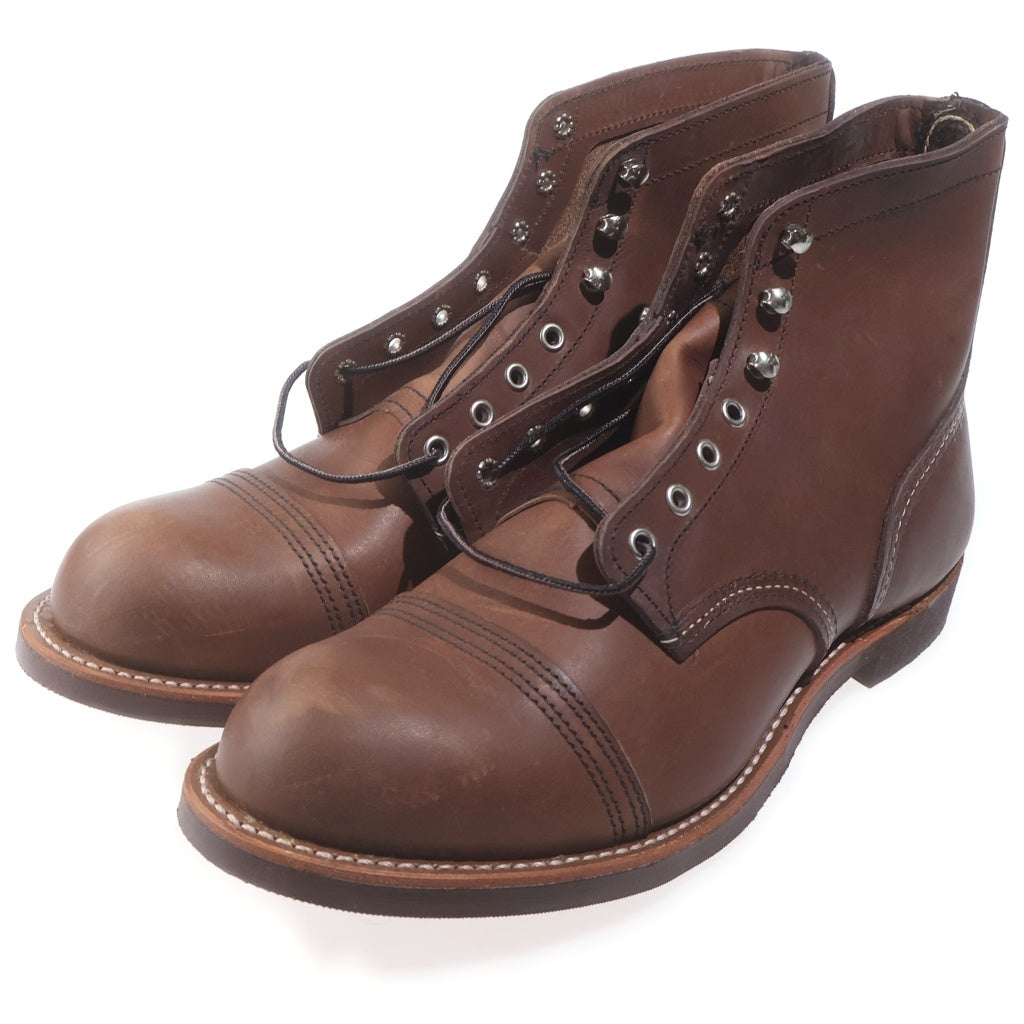RED WING(レッド ウイング) Iron Ranger 08111-3 アイアンレンジャー アンバーハーネス キャップドトゥ ワークブーツ US11/29.0cm ブラウン