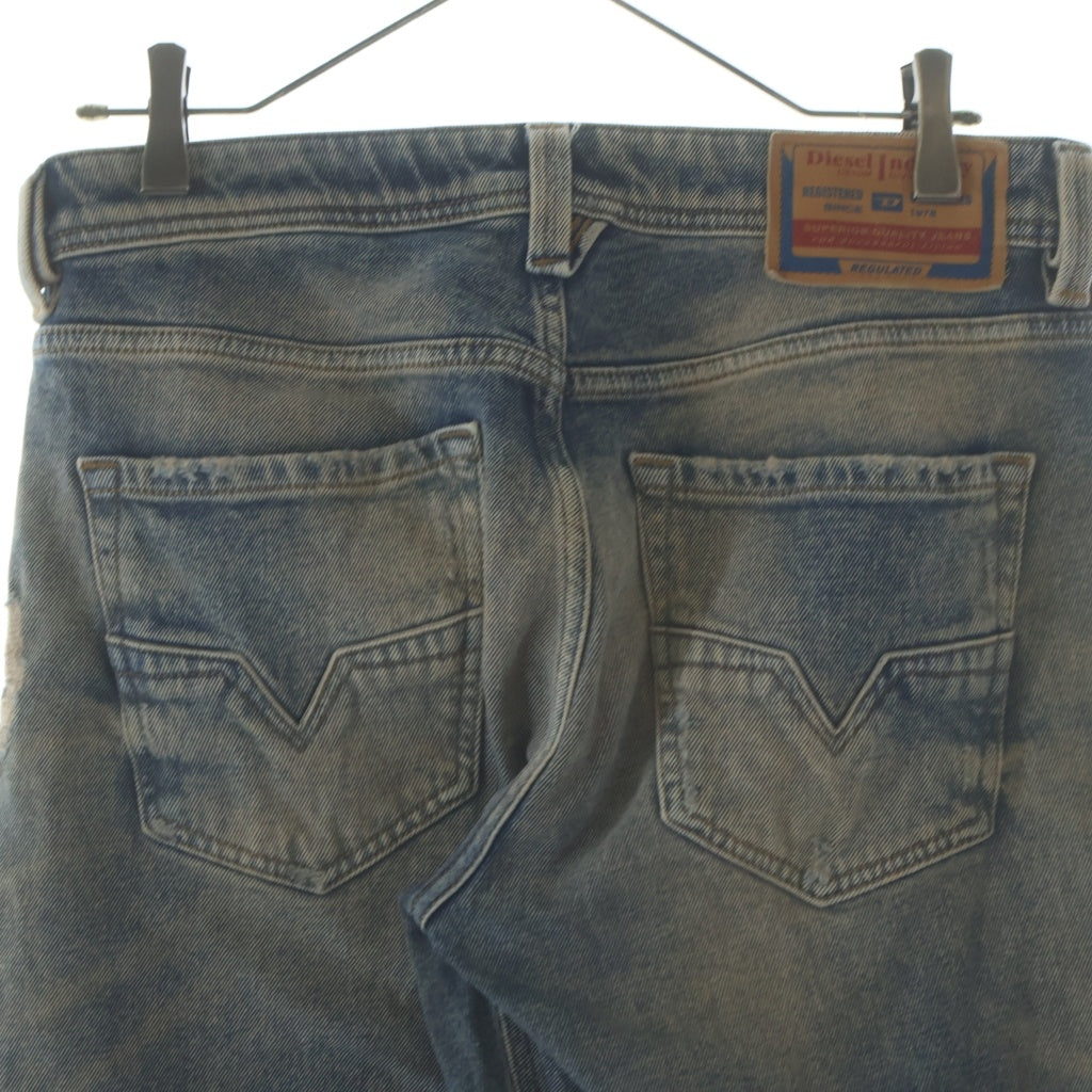 DIESEL(ディーゼル) 1985 LARKEE ダメージ加工 レギュラーフィット ストレートデニムパンツ インディゴ 00C06P 00C06P