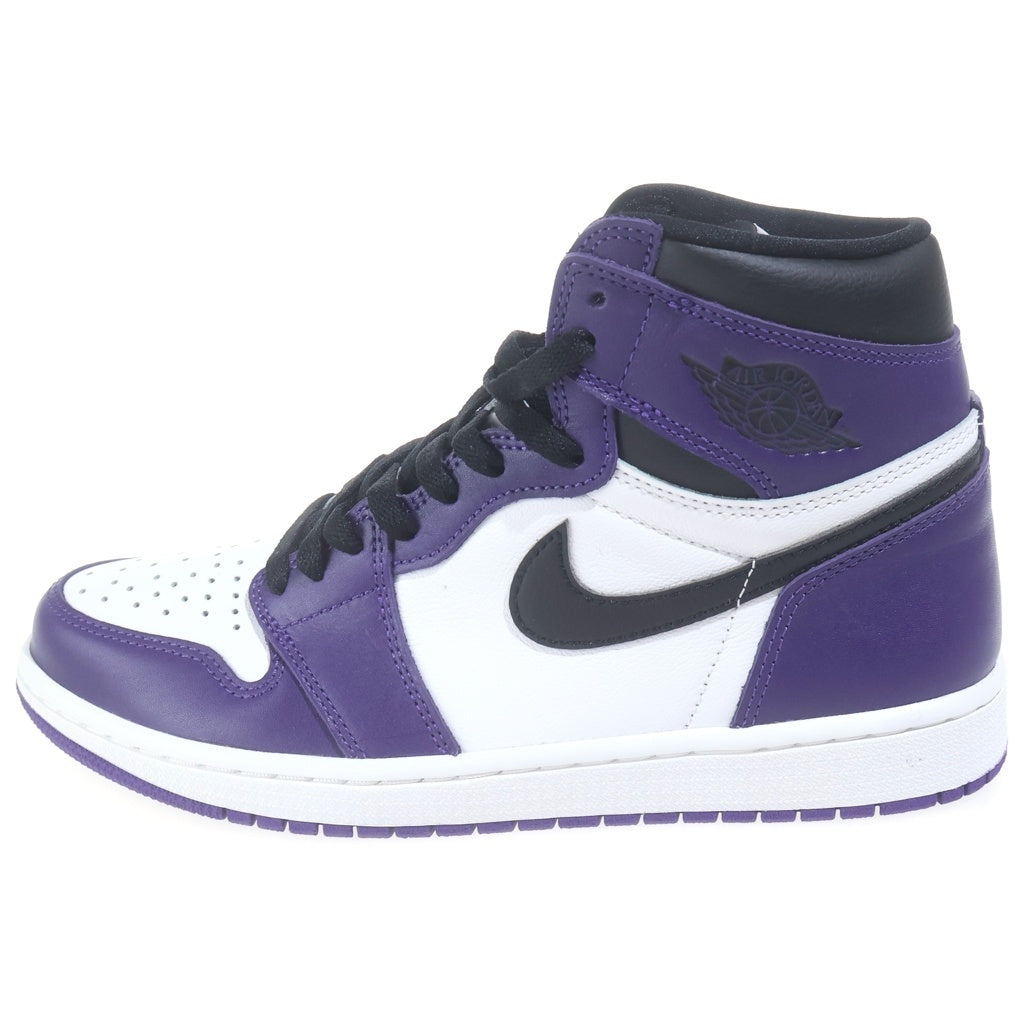 NIKE(ナイキ) AIR JORDAN 1 RETRO HIGH OG COURT PURPLE 555088-500 エアジョーダン1 レトロ コートパープル ハイカットスニーカー ホワイト/パープル US8.5/26.5cm