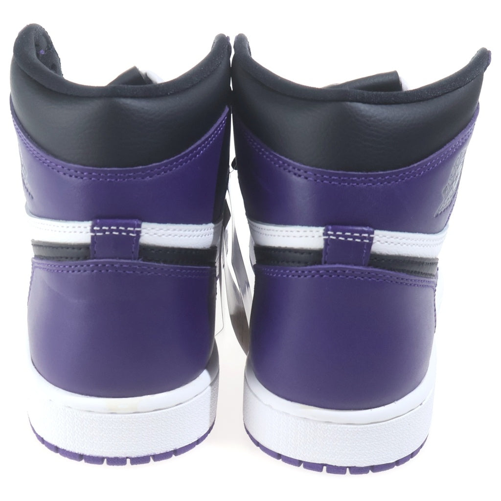 NIKE(ナイキ) AIR JORDAN 1 RETRO HIGH OG COURT PURPLE 555088-500 エアジョーダン1 レトロ コートパープル ハイカットスニーカー ホワイト/パープル US8.5/26.5cm