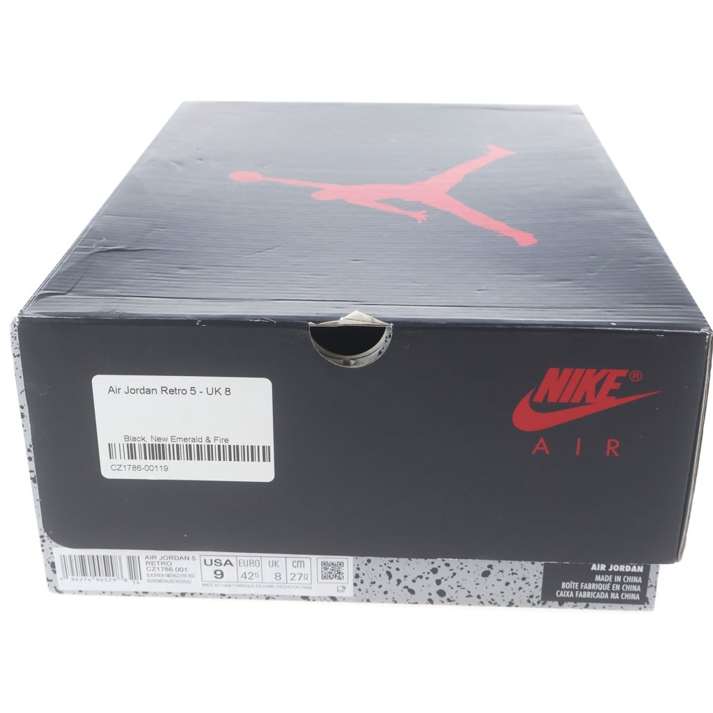 NIKE(ナイキ) AIR JORDAN 5 RETRO TOP3 CZ1786-001 エアジョーダン5 レトロ ハイカットスニーカー ブラック/レッド US9/27.0cm