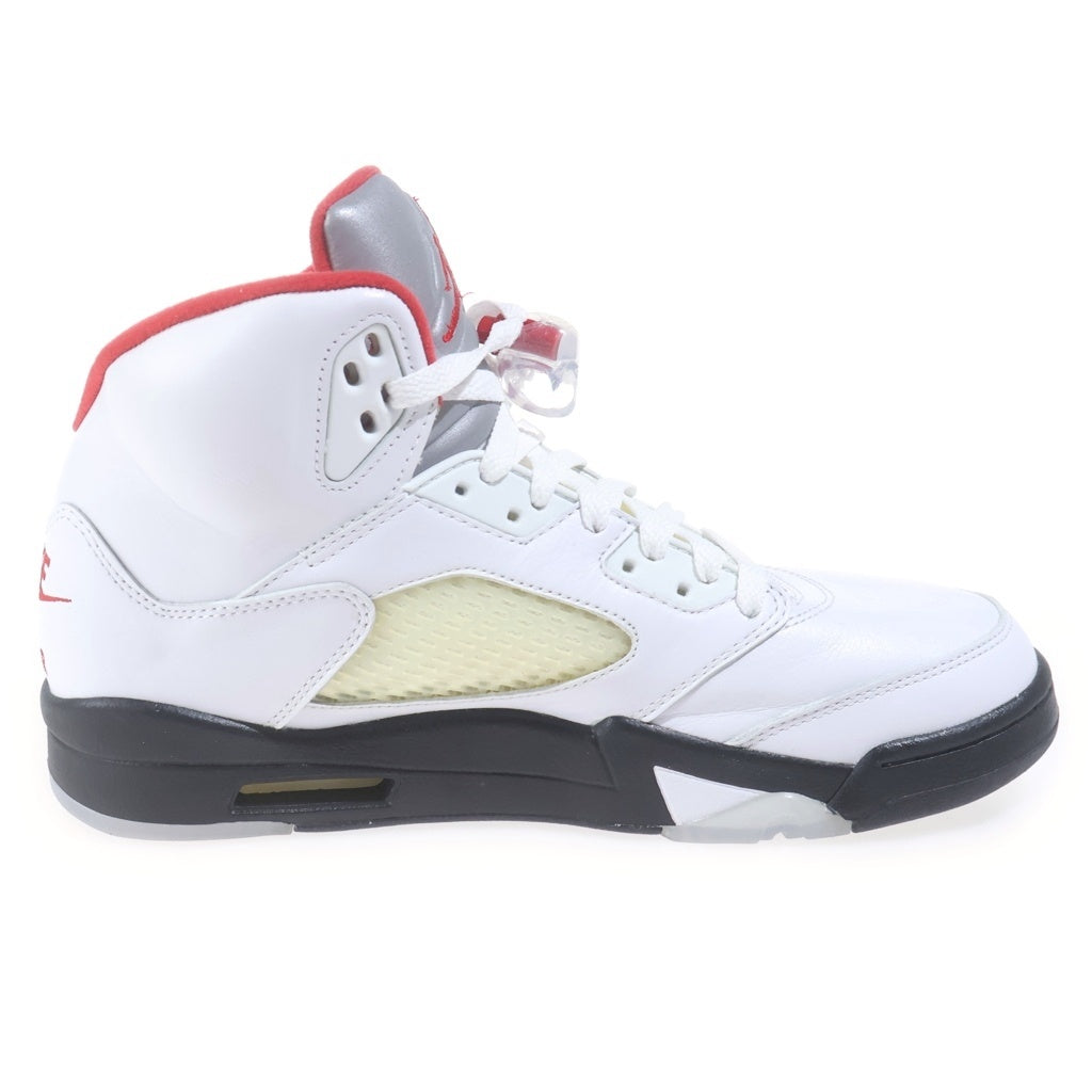 NIKE(ナイキ) AIR JORDAN 5 RETRO OG FIRE RED エアジョーダン レトロ ファイアレッド ハイカットスニーカー ホワイト/レッド US9.5/27.5cm DA1911-102