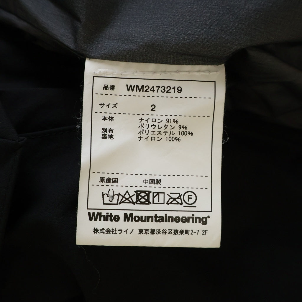 White Mountaineering(ホワイトマウンテニアリング) WINDSTOPPER MULTI POCKET JACKET マルチポケット トラゲッジジャスト ブラック WM2473219
