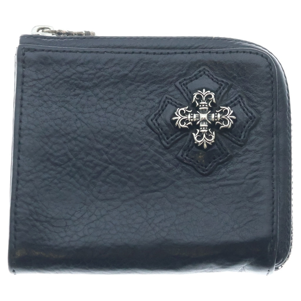 CHROME HEARTS(クロムハーツ) HLF RC F ZIP XS FILI PLS フィリグリープラス レザーハーフウォレット 財布 ブラック -