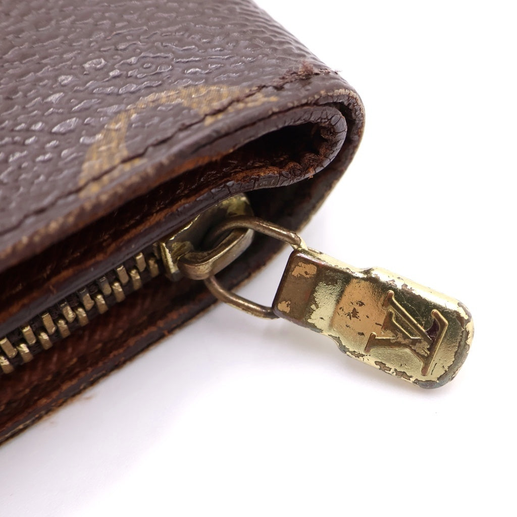 LOUIS VUITTON(ルイヴィトン) ポルトパピエ モノグラム ジップウォレット 二つ折り財布 M61207 レディース