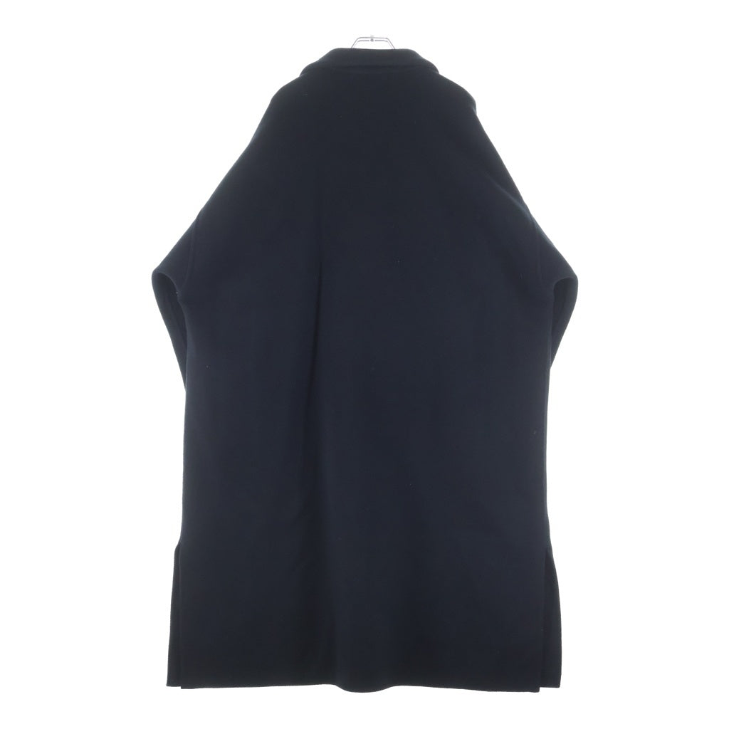 08sircus(ゼロエイトサーカス) Beaver Double Face Rever Over Coat ビーバーダブルフェイスリバーオーバーコート ブラック S23AW-OT10