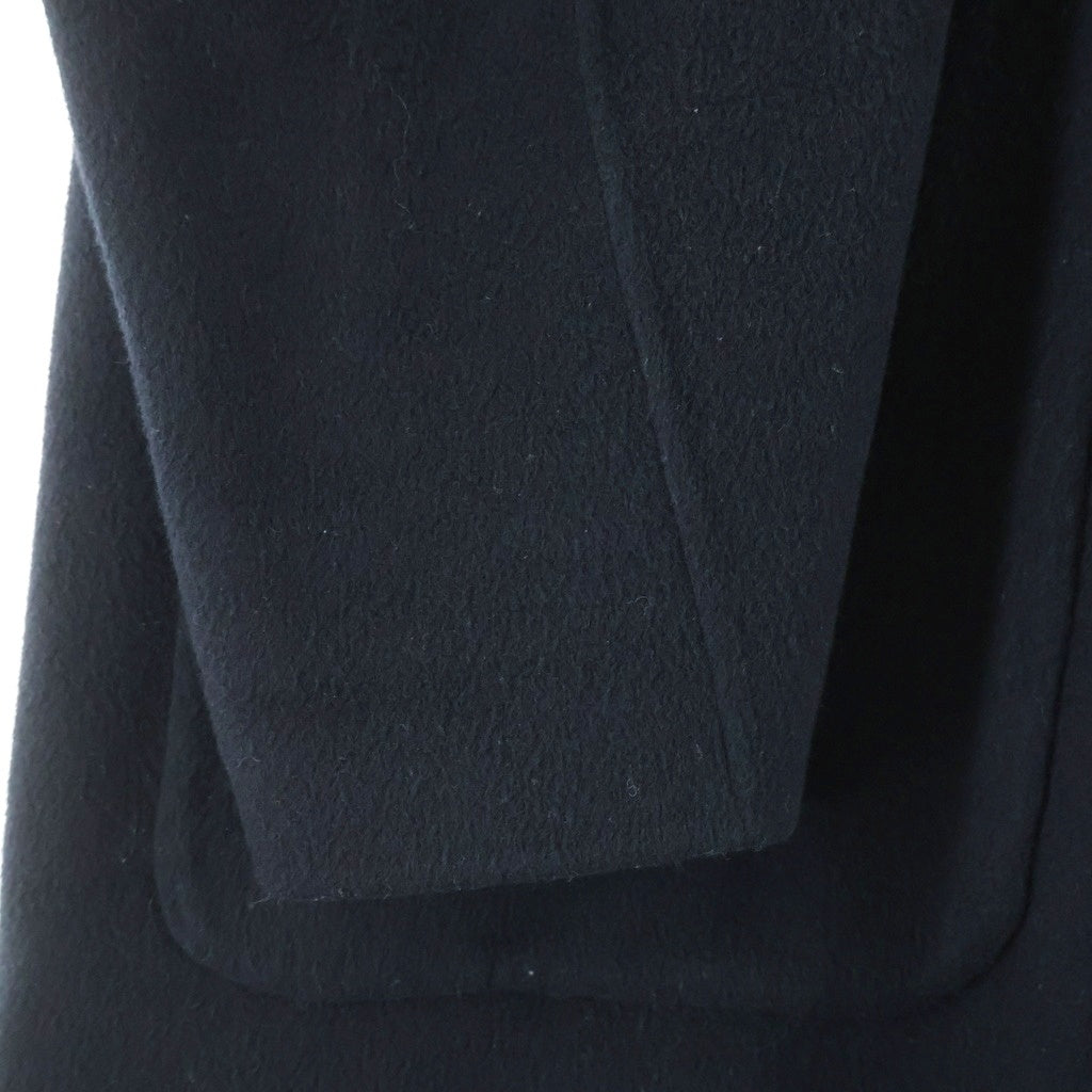 08sircus(ゼロエイトサーカス) Beaver Double Face Rever Over Coat ビーバーダブルフェイスリバーオーバーコート ブラック S23AW-OT10