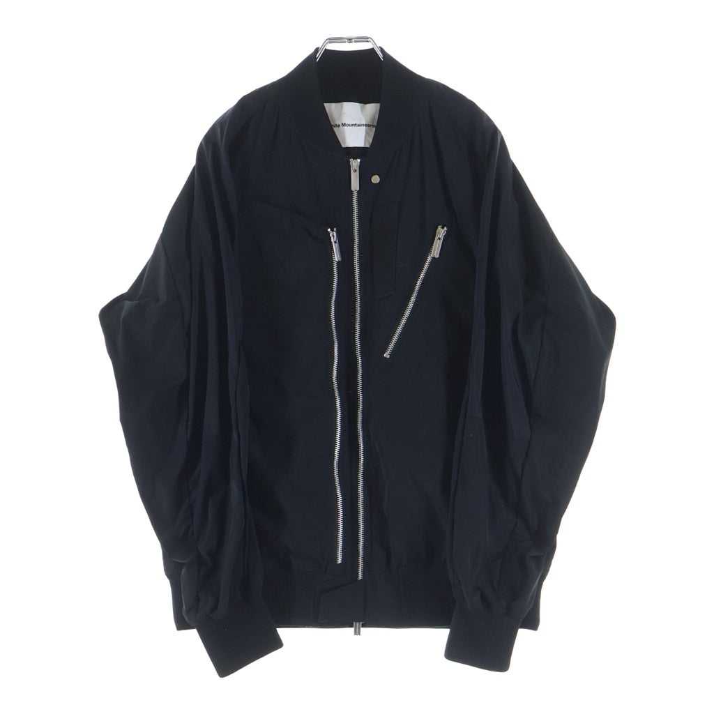 White Mountaineering(ホワイトマウンテニアリング) ASYMMETRY FLIGHTJACKET アシンメトリー フライトジャケット ブラック WM2571201
