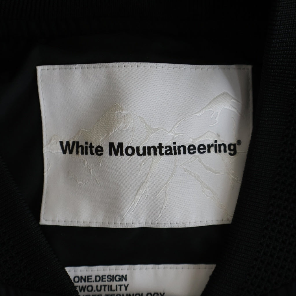 White Mountaineering(ホワイトマウンテニアリング) ASYMMETRY FLIGHTJACKET アシンメトリー フライトジャケット ブラック WM2571201