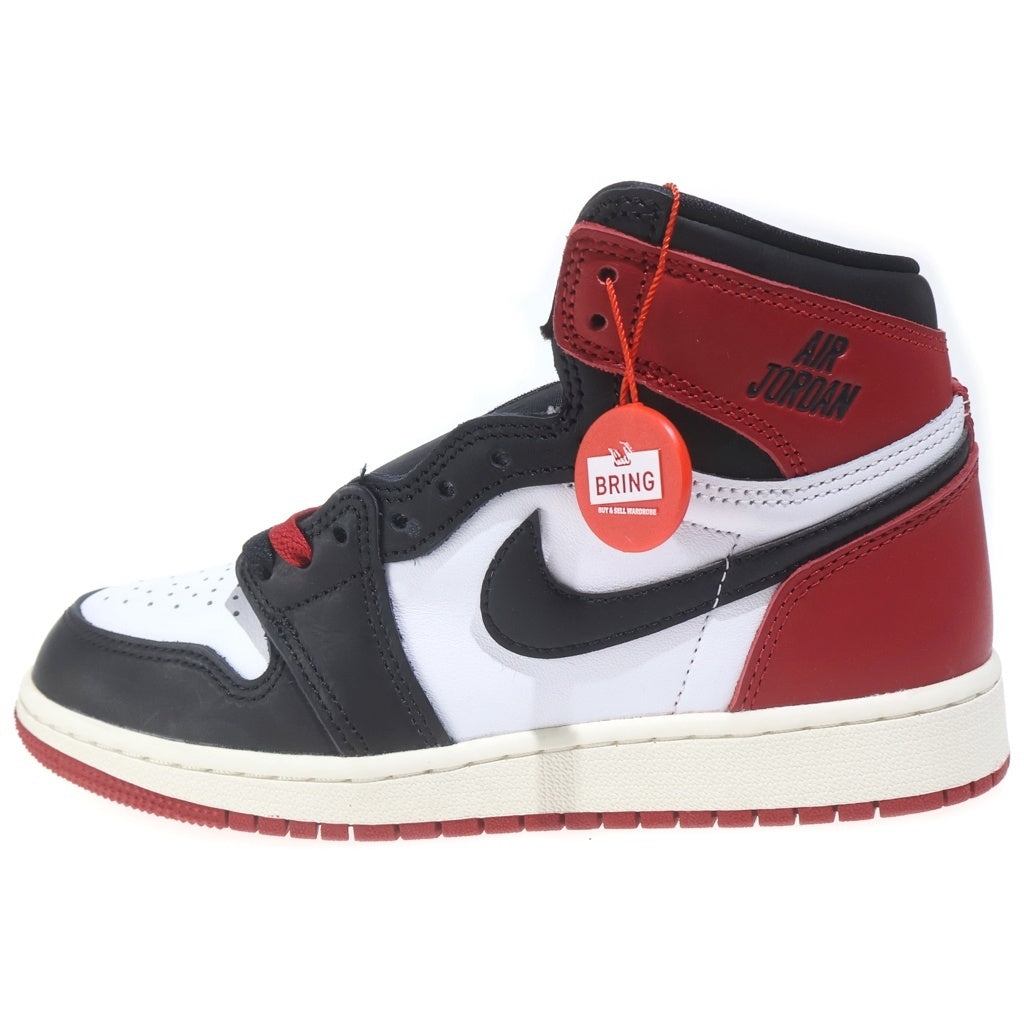 NIKE(ナイキ) GS AIR JORDAN 1 RETRO HIGH OG Black Toe Reimagined エアジョーダンワン ブラックトゥリイマジンド ハイカットスニーカー US4Y/23cm FD1437-106