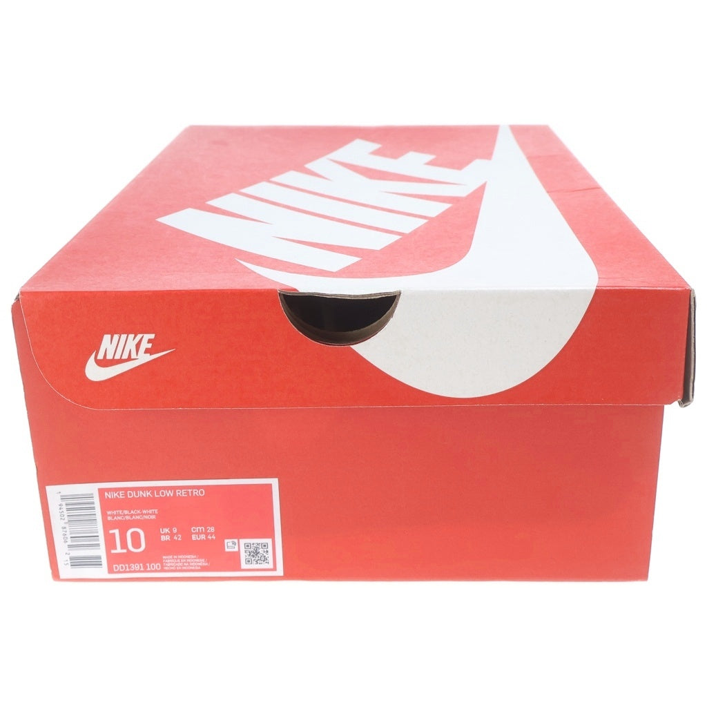 NIKE(ナイキ) DUNK LOW RETRO PANDA DD1391-100 ダンク レトロ パンダ ローカットスニーカー ホワイト/ブラック US10/28.0cm
