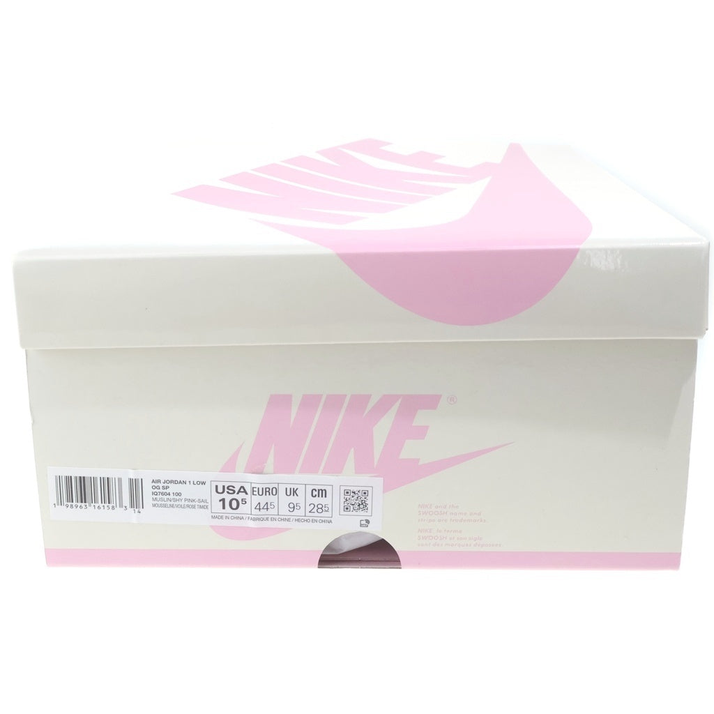NIKE(ナイキ) ×TRAVIS SCOTT AIR JORDAN 1 RETRO LOW OG トラビススコット エアージョーダンワン レトロ ローカットスニーカー ピンク/ベージュ US10.5/28.5cm IQ7604-100